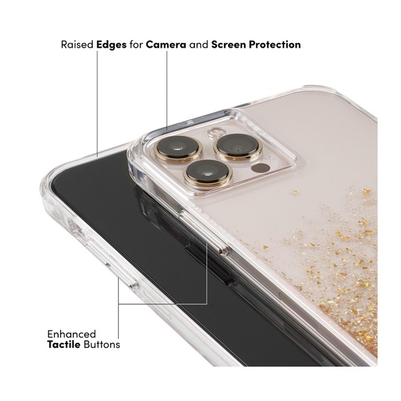 NWT Case-Mate iPhone 13 Pro Twinkle Ombre (Gold) Protective Case - Picture 6 of 10